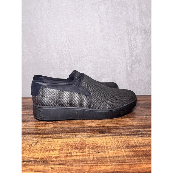 FITFLOP Womens Rally Glitz-Canvas Slip-On Skate Sneakers Loafers New Size 8.5 - Picture 1 of 11